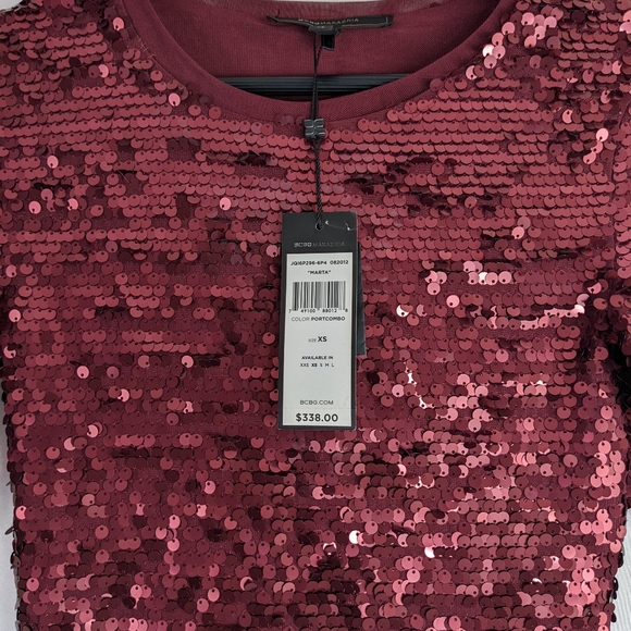 BCBGMAXAZRIA BCBG MARTA SEQUIN DRESS SIZE XS. - Picture 4 of 8